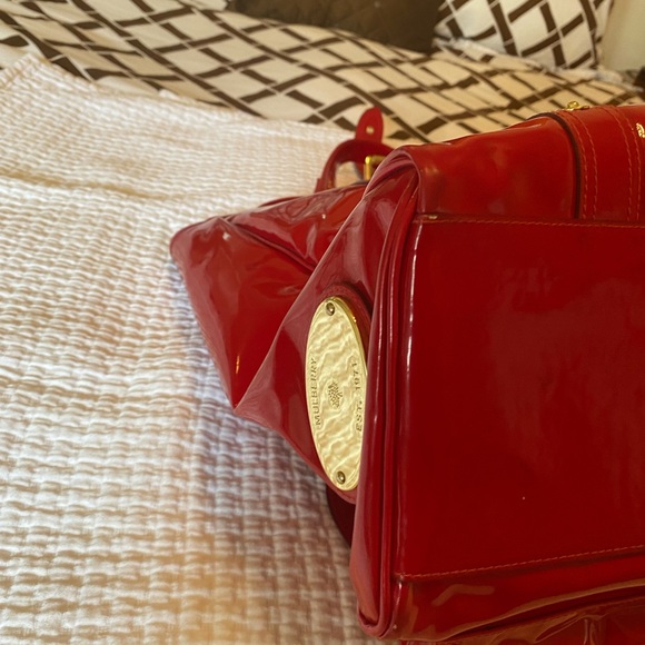 Mulberry London Roxanne Bright Red Bag - Picture 11 of 13
